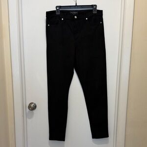 Banana Republic Black Women's Faux Suede Skinny Jeans